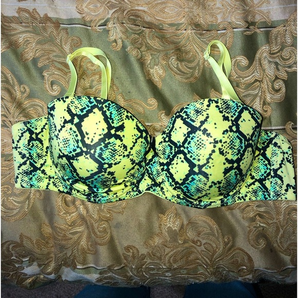 Coco Lingerie vintage neon animal print bra - Picture 1 of 2